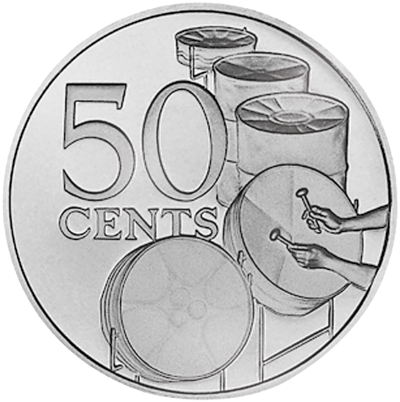 50 Cent Coin  Central Bank of Trinidad and Tobago